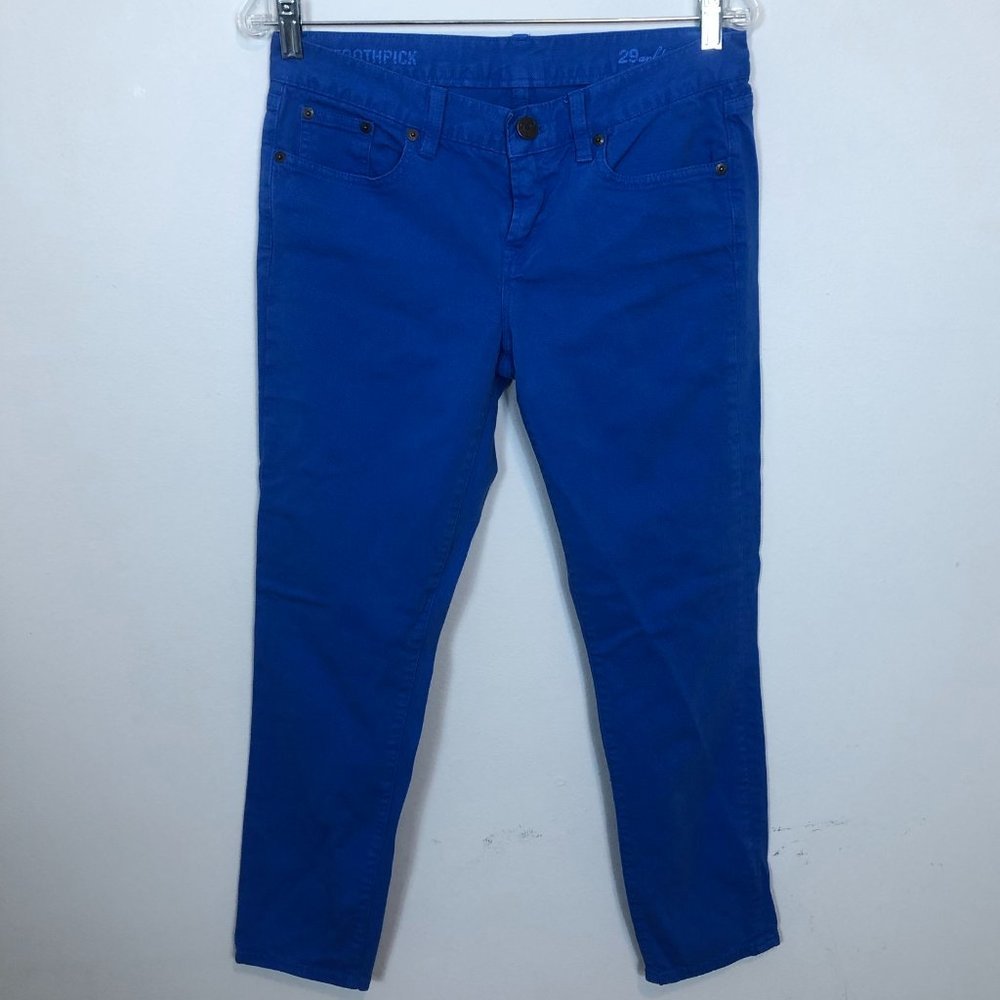 J CREW Blue Slim Denim Ankle Jeans Size 29